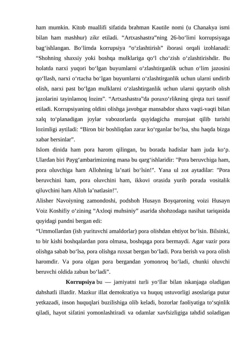 Korrupsiyaga qarshi kurashning jahon tajribasi 2
