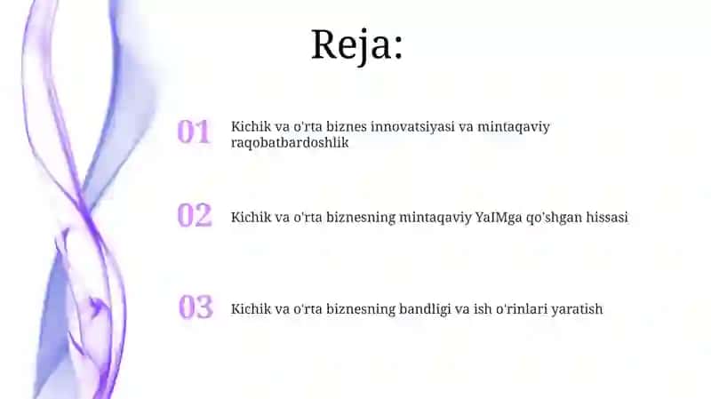 Kichik va o'rta biznes innovatsiyasi va mintaqaviy raqobatbardoshlik 2