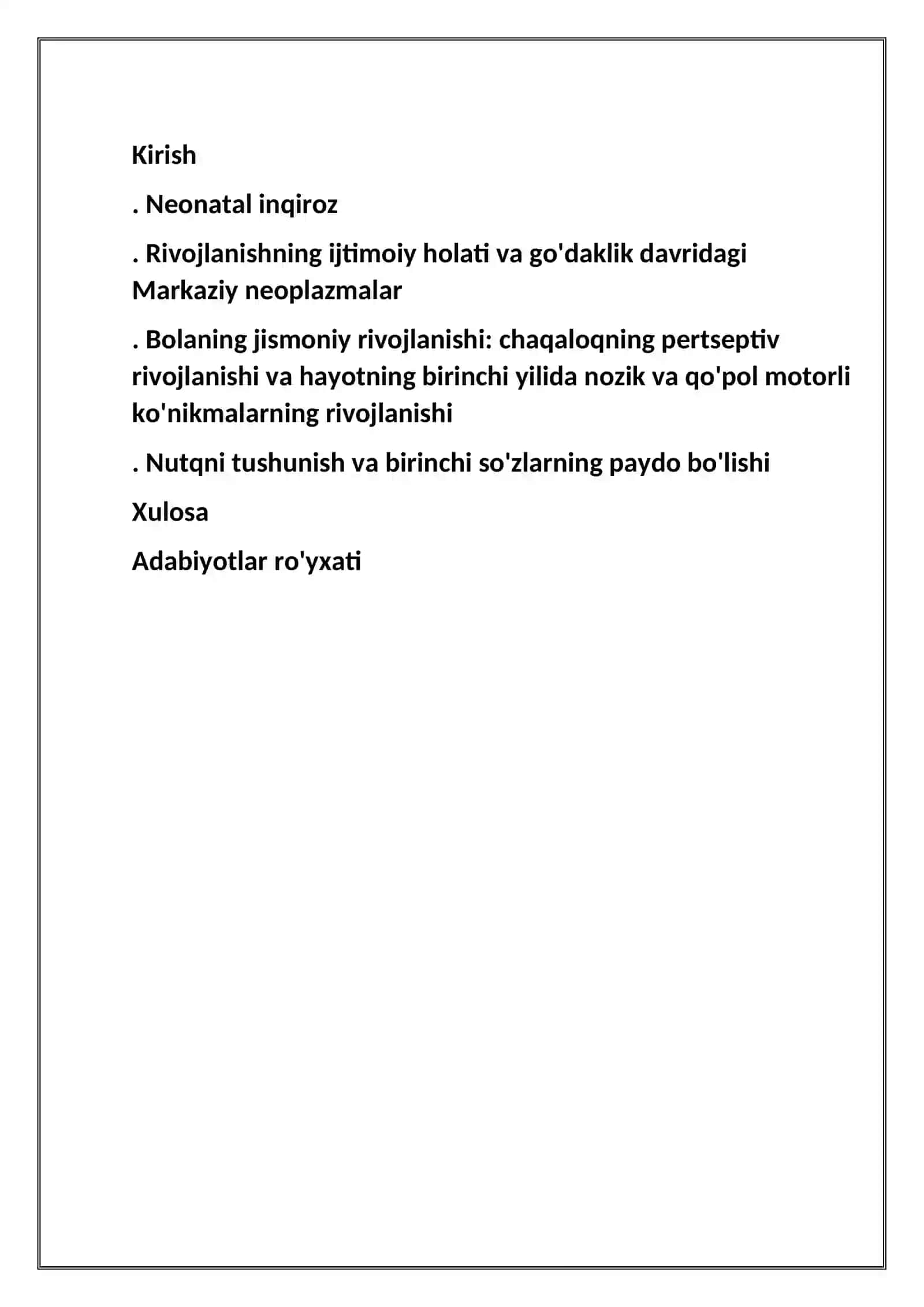 Chaqaloqlik davrida psixik rivojlanish xususiyatlari 2