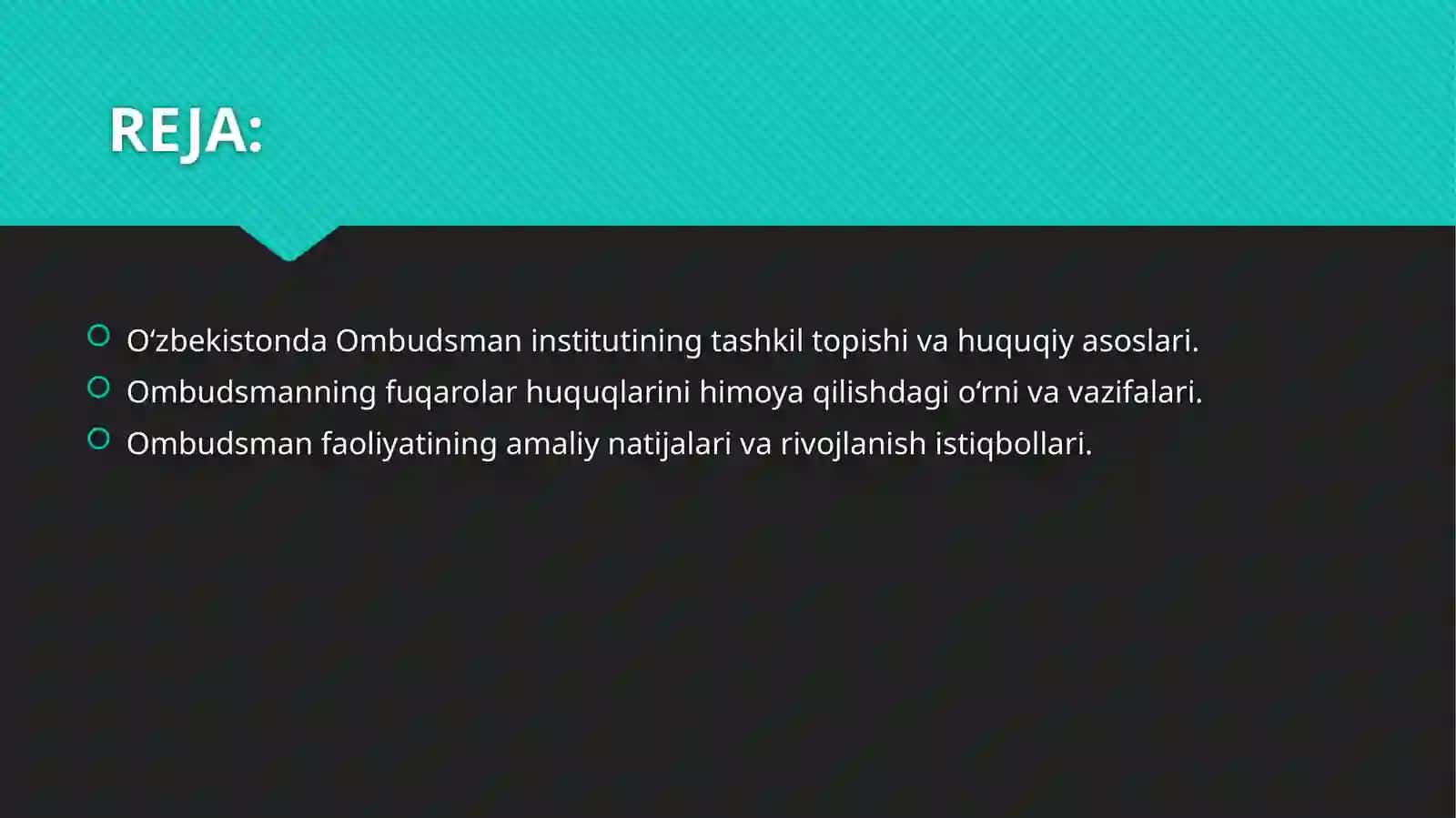 Oʻzbekiston Respublikasida Ombudsman 2