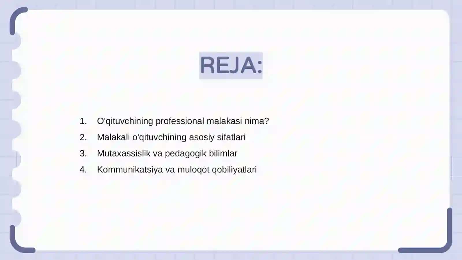 O'qituvchining professional malakasi 2