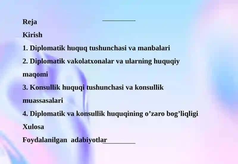 Diplomatik vakonsullik huquqi 2