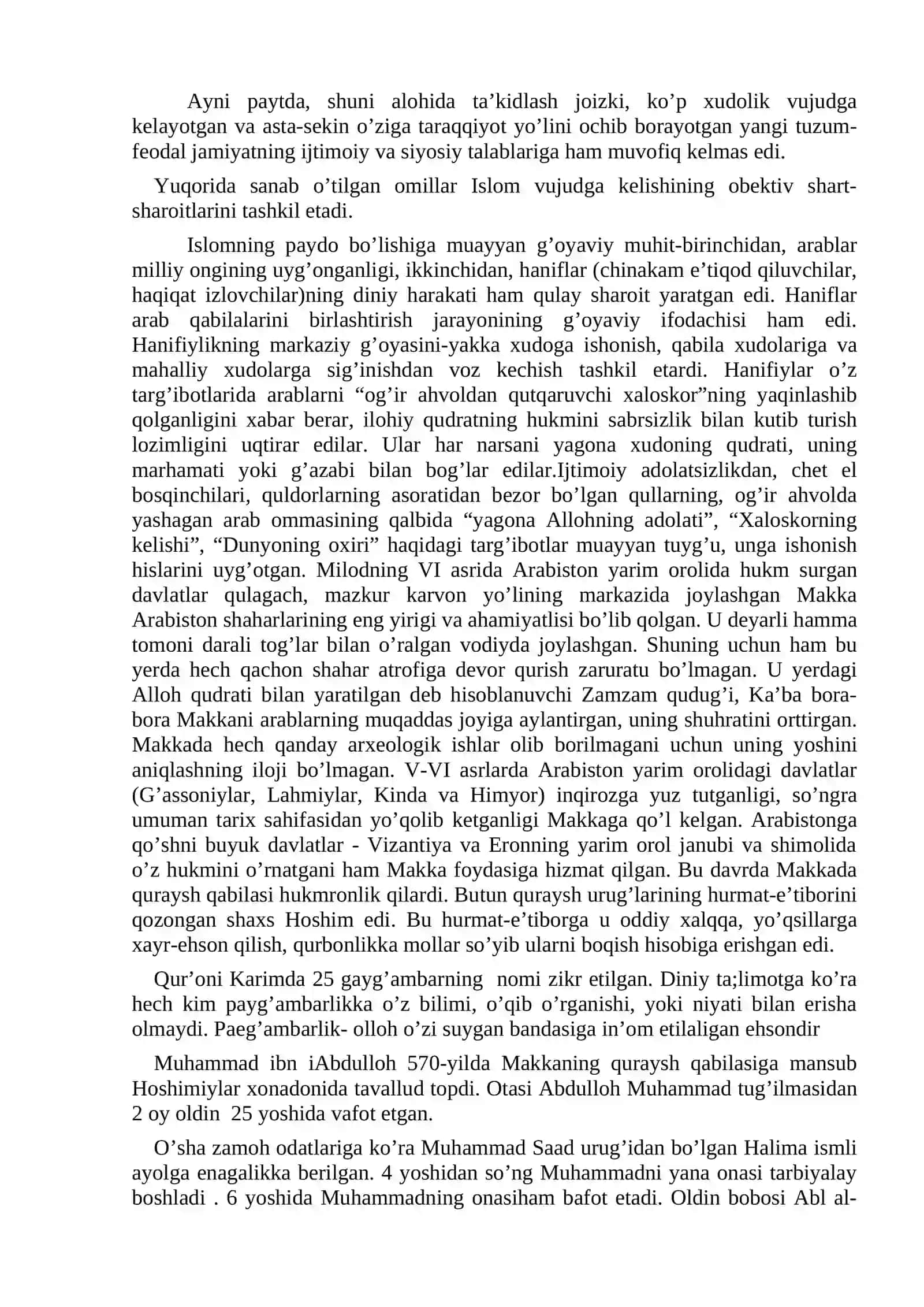 Islom dini tarixi va mohiyati 2