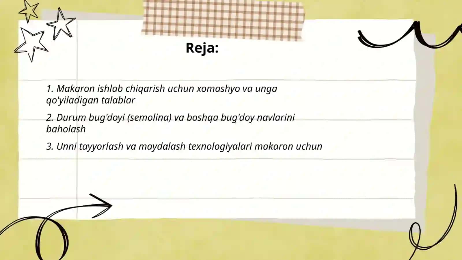 Makaron ishlab chiqarish texnalogiyasi 2