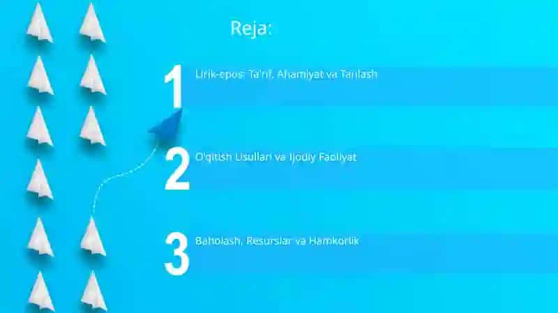Lirik-epos Ta'rif va ahamiyati 2