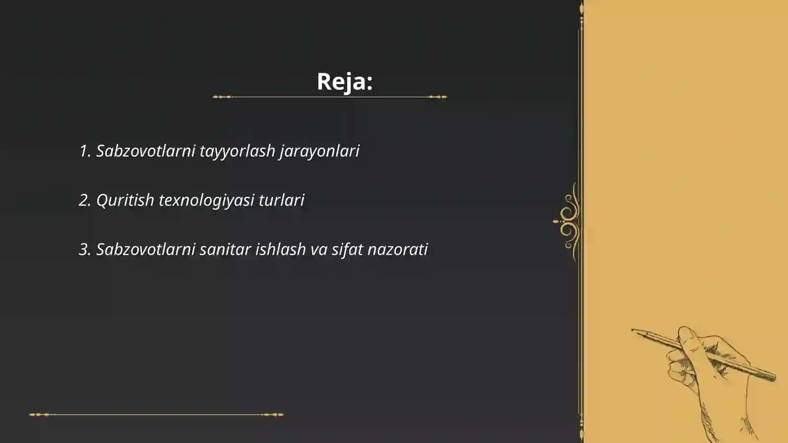 Sabzovotlarni qurutish texnalogiyasi 2