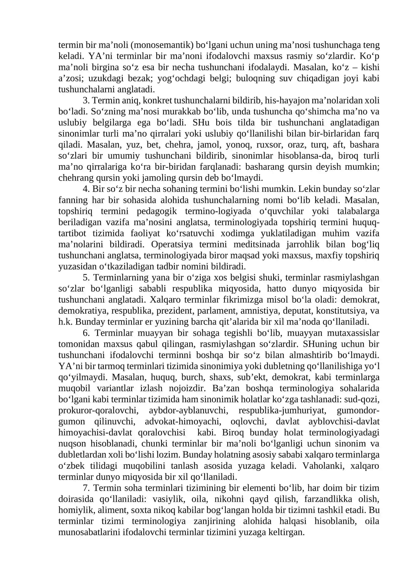 Til va terminologiya.O‘zbek terminologiyasining taraqqiyot bosqichlari 2