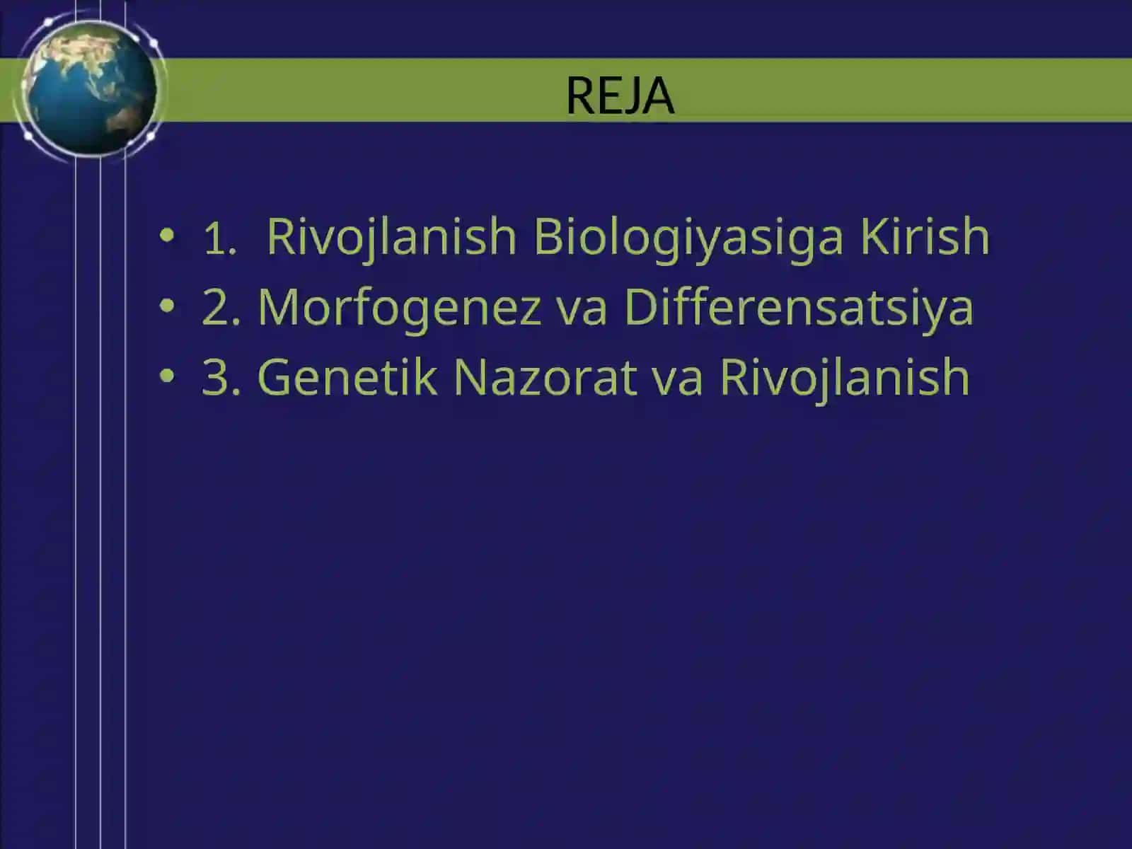 Rivojlanish biologiyasi 2