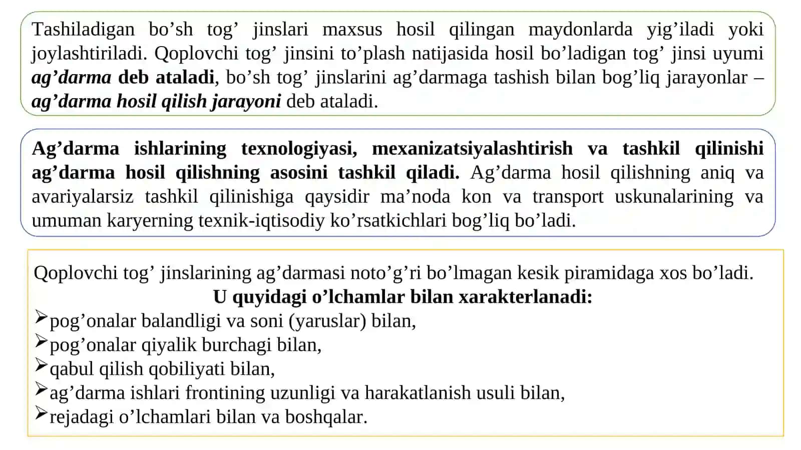 Ag‘darma hosil qilish jarayoni 2