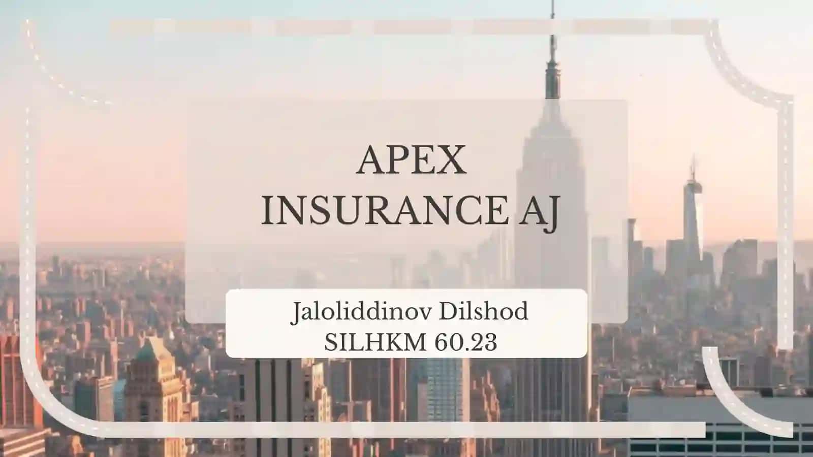 APEX INSURANCE AJ 2