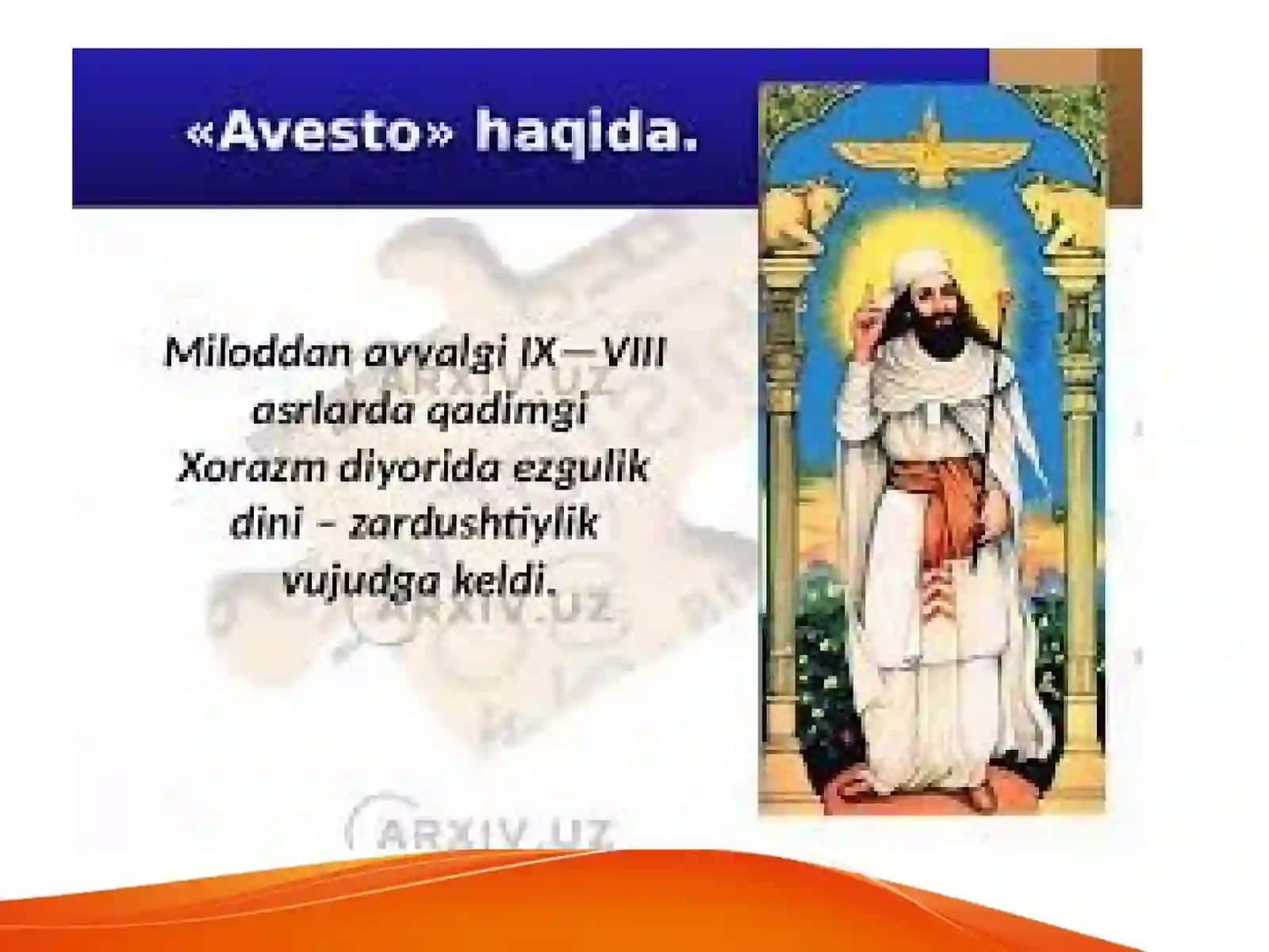 AVESTO KITOBIDA TARBIYAVIY QARASHLAR 2