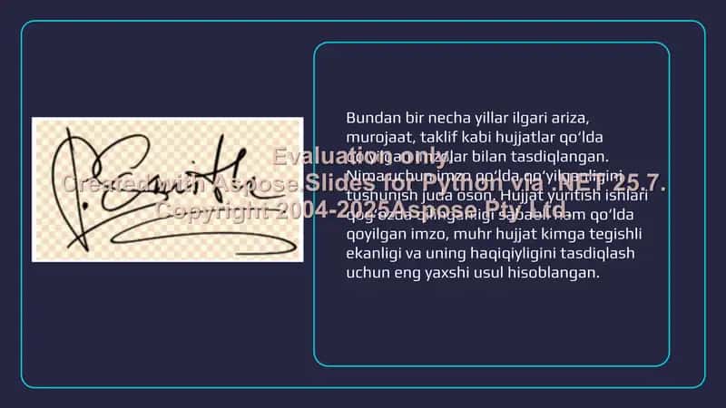 Elektron imzo va elektron hujjat almashinuvi 2