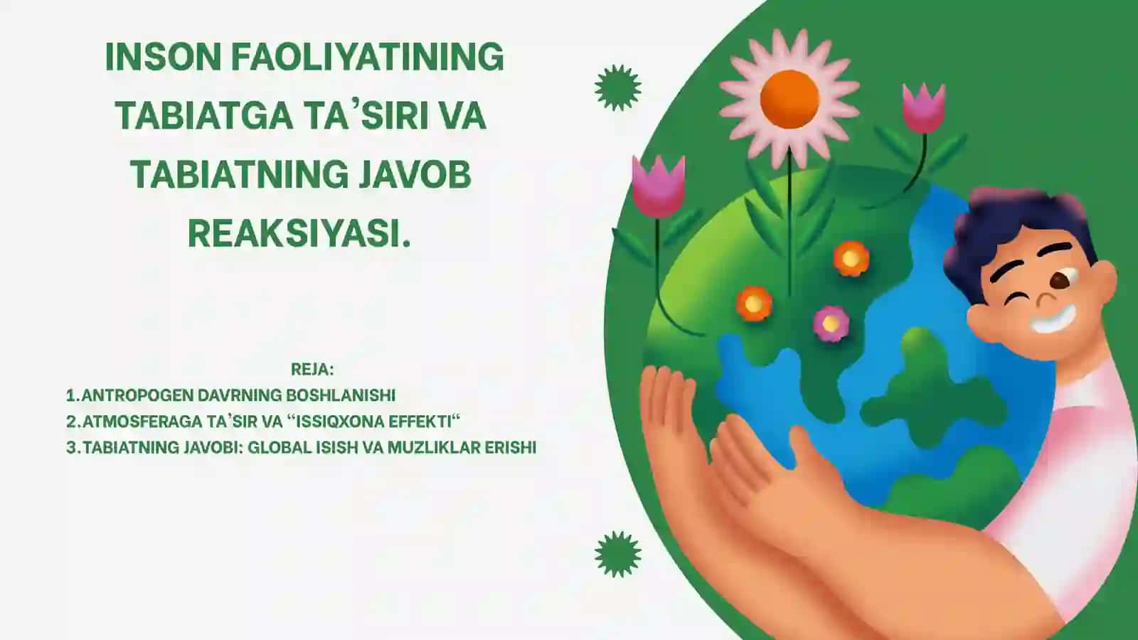 Biologiya Fanidagi Antropogen Davrning Boshlanishi 2