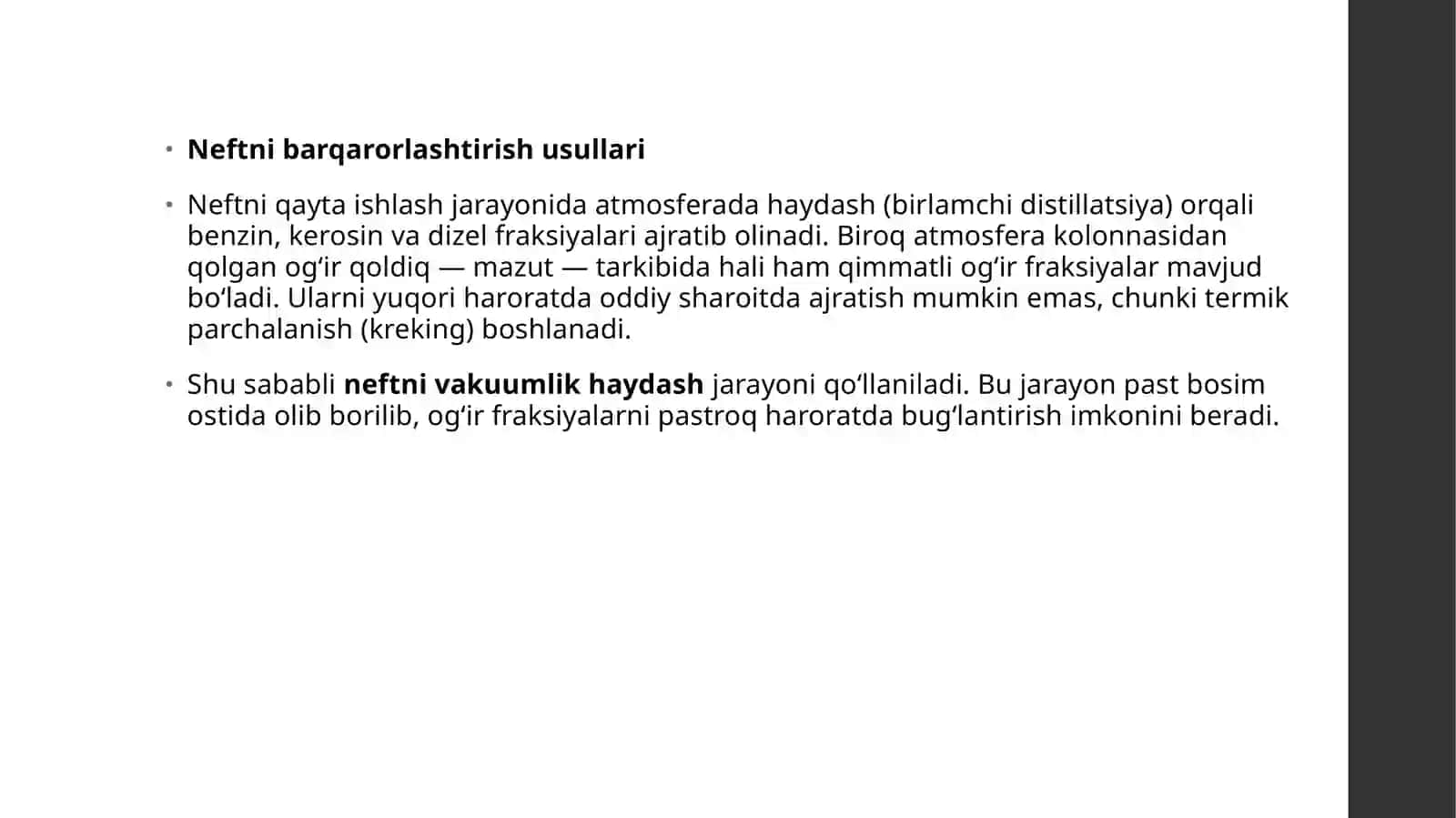 NEFTNI VAKUUMLIK HAYDASH 2