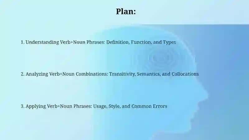 Defining Verb+Noun Phrases 2