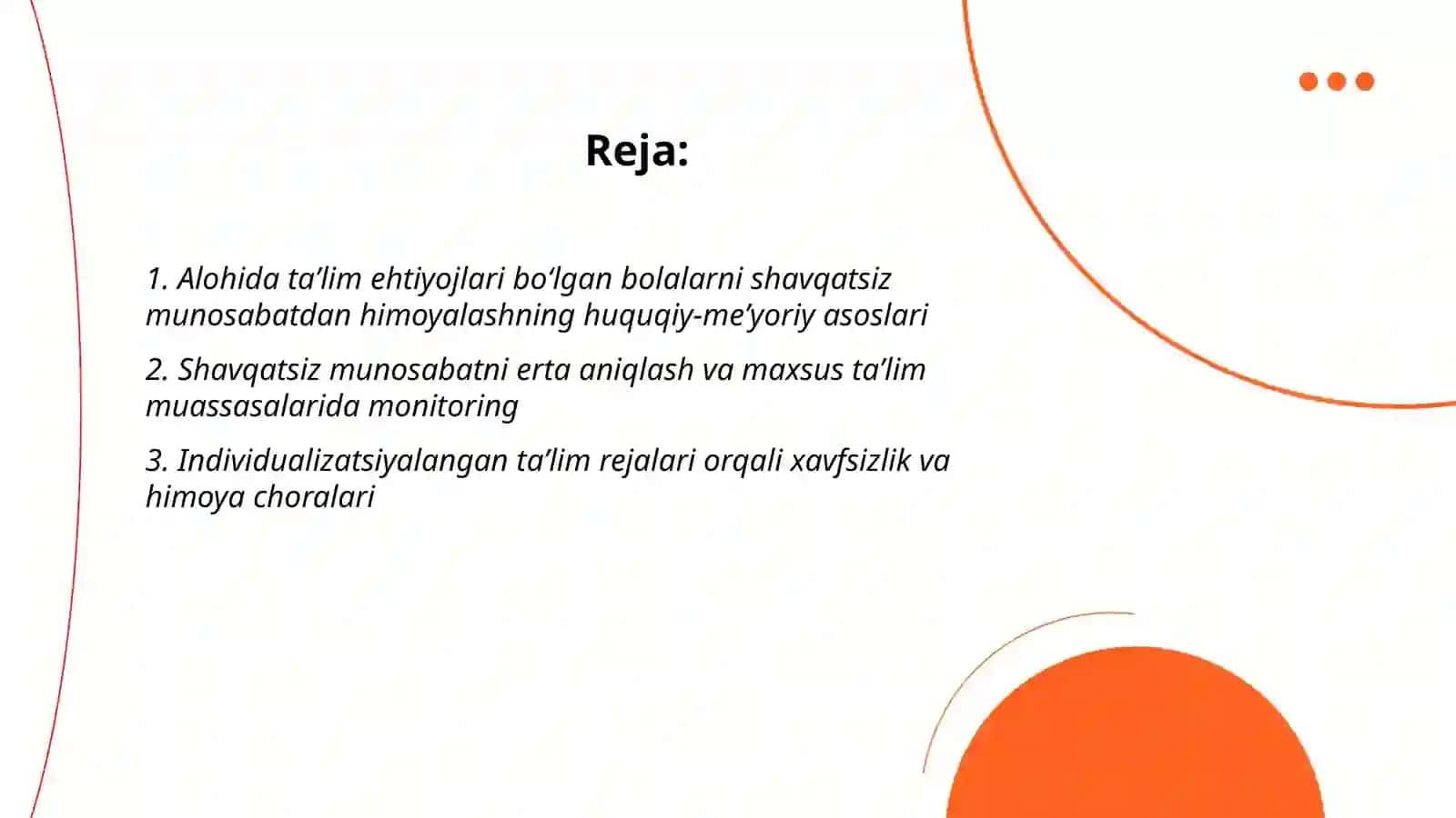 Bolalarni shavqatsiz munosabatdan himoyaqilish alohida taʼlim ehtiyojlari boʻlgan bolalar 2