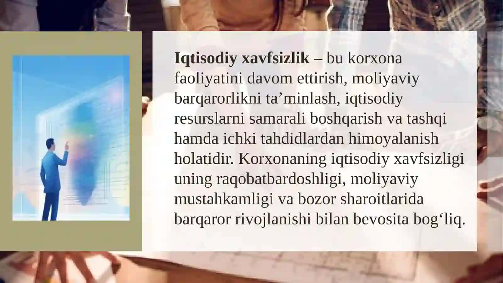 Korxonaning iqtisodiy xavfsizligi 2