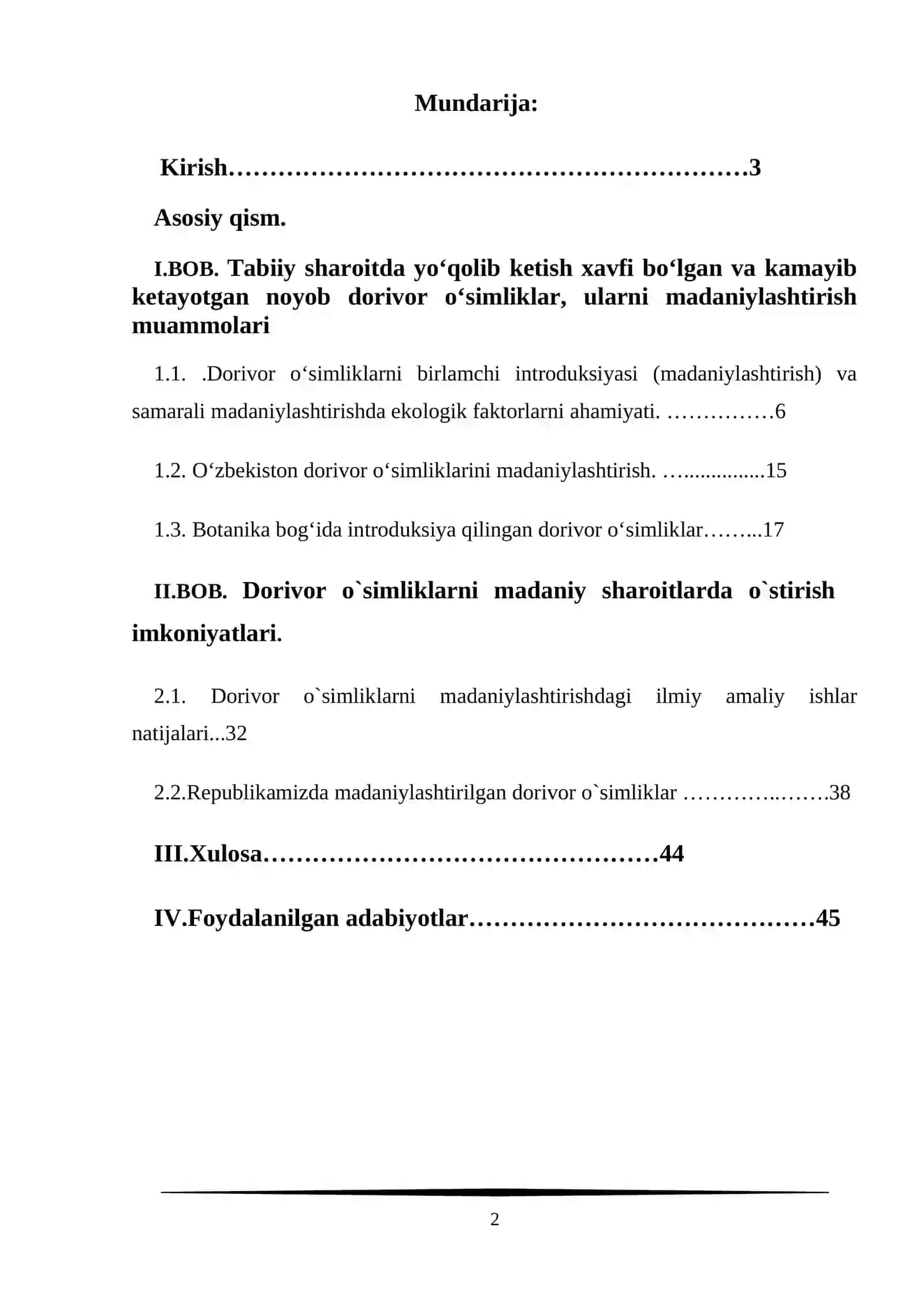 Dorivor o‘simliklami madaniy sharoitlarda o‘stirish imkoniyatlari 2
