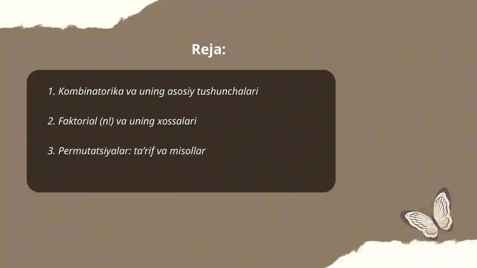 Kombinatorika elementlari 2