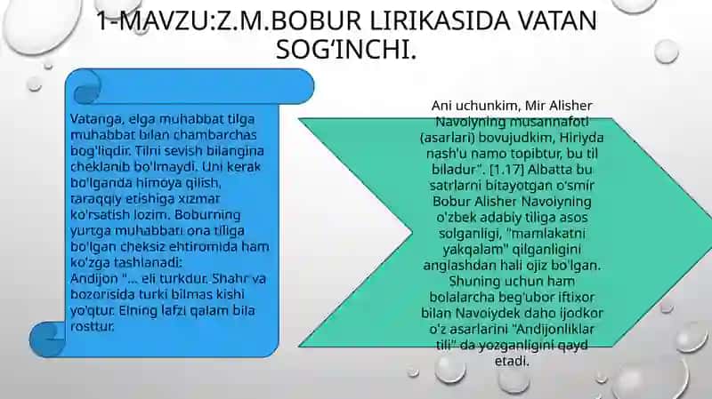 Oydinning oʻzbek adabiyoti iii fanidan tayyorlagan mustaqil taʼlim 2