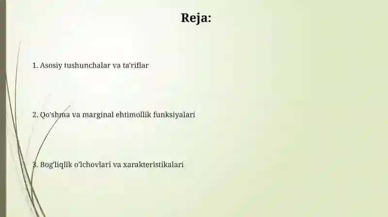Ikki o'lchovli diskret tasodifiy miqdor va uning taqsimoti qonuni 2