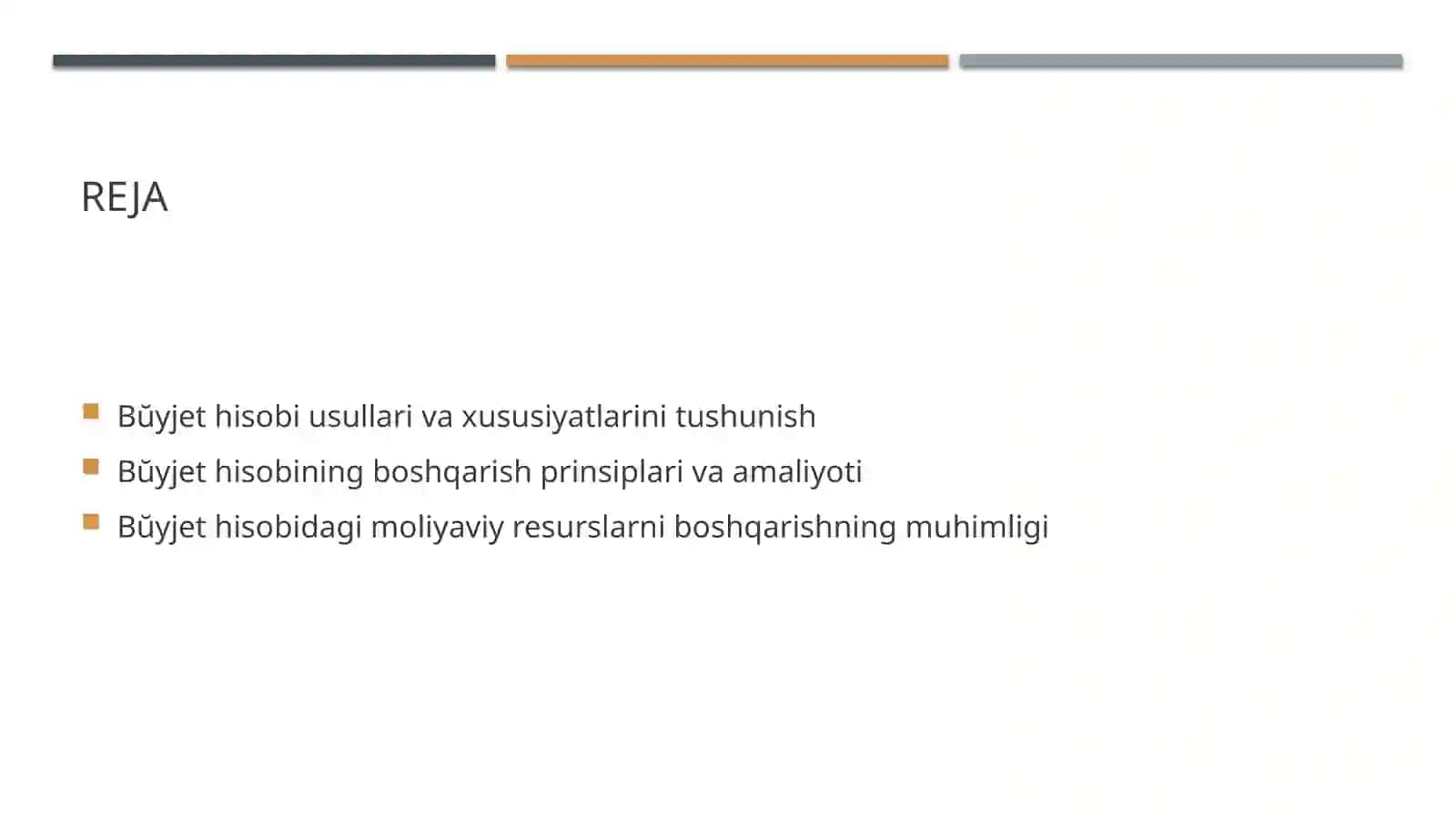 Bŭyjet hisobi usullari va xususiyatlari 2