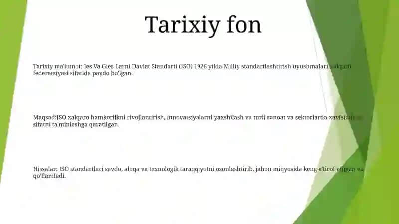Ies Va Gies Larni Davlat Standarti 2