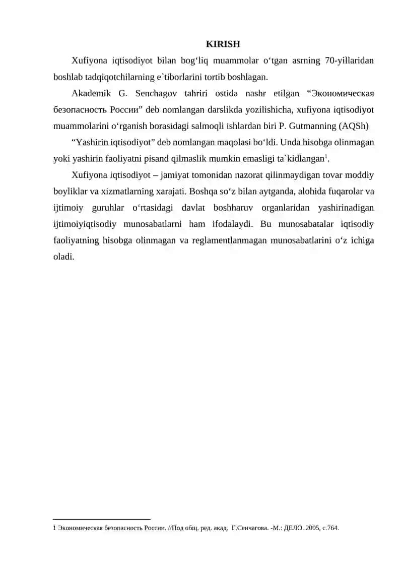 "KULRANG" (NOFORMAL) XUFYONA IQTISODIYOT VA UNING XUSUSIYATLARI 2