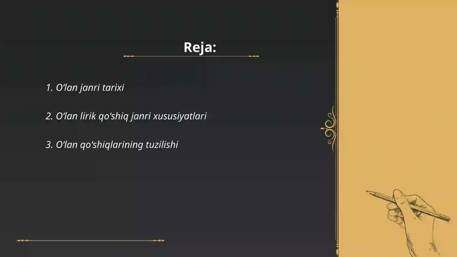 Yor-yor va kelinsalom lirik qo'shiq janrlari 2