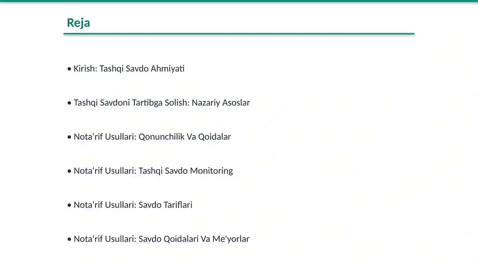 Tashqi Savdoni Tartibga Solish: Nota‘rif Usullari 2