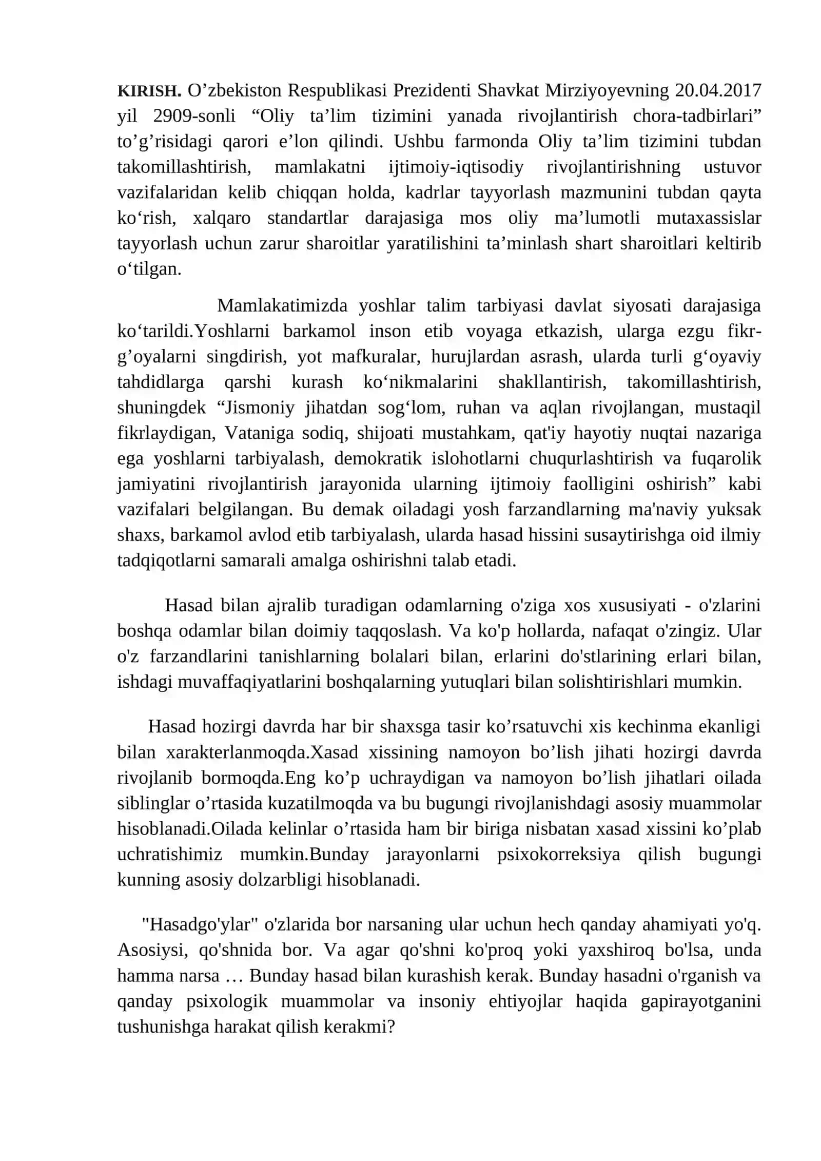 OILADA SIBLINGLARARO XASAD NAMOYON BO’LISHINING PSIXOLOGIK OMILLARI 2