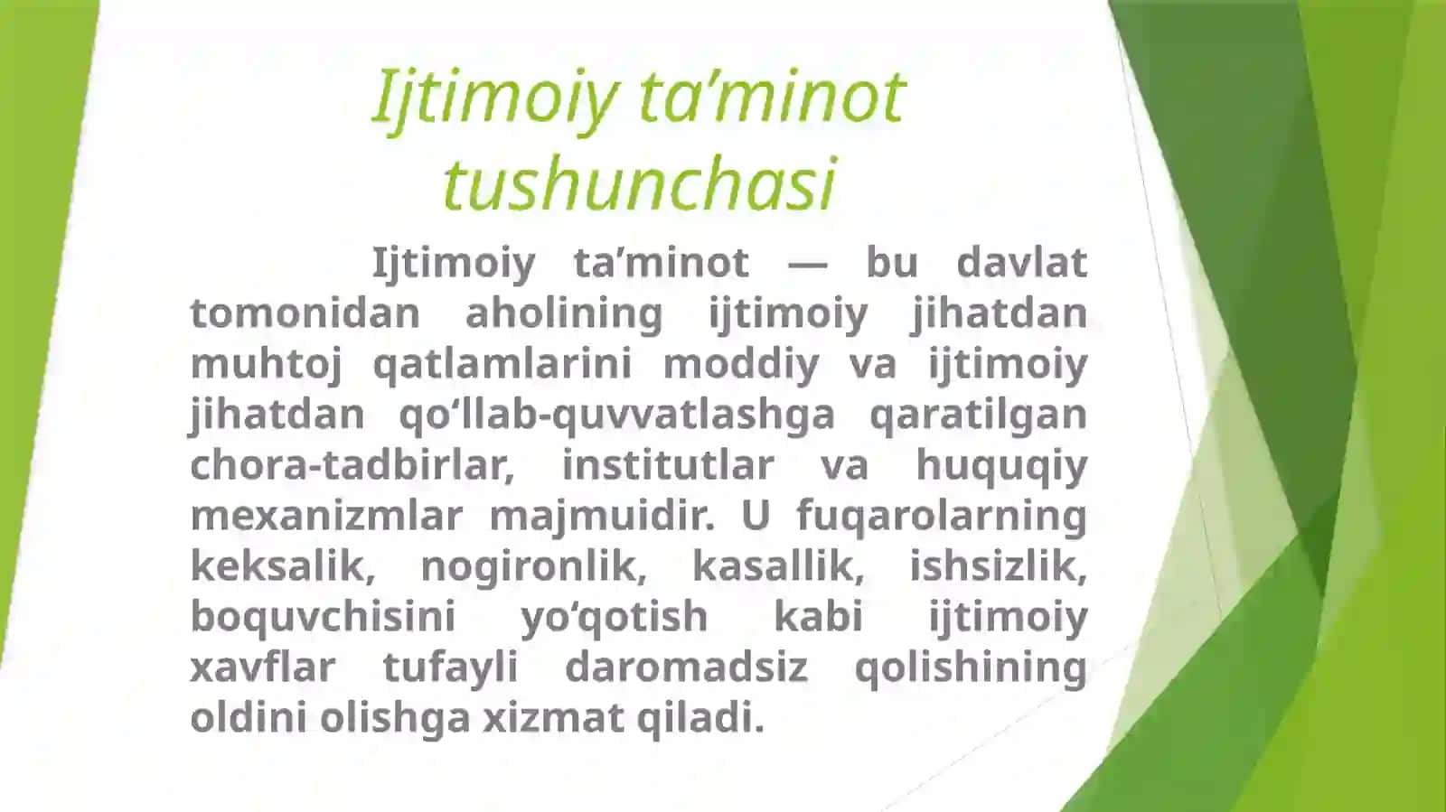 Ijtimoiy ta’minot: uning vazifasi, tarixi va kelajagi 2