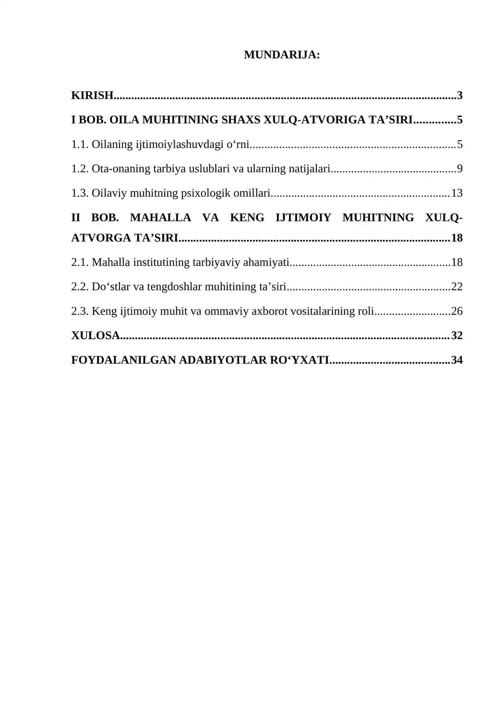 Oila, mahalla va keng ijtimoiy muhitning xulq - atvorga taʼsiri 2