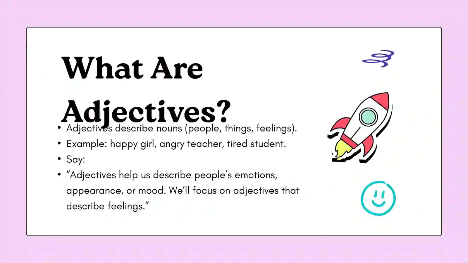 Adjectives to describe feelings 2