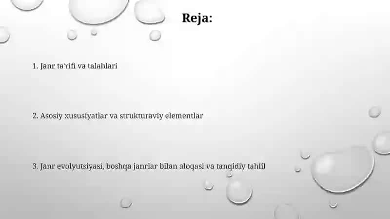 Esse janrining talablari va ta’rifiga koʻra matn 2