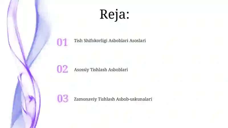 Tish Shifokorligi Asboblari Asoslari 2