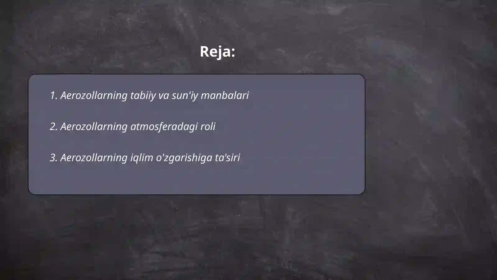 Aerazollarning ekologiyaga taʼsiri,va uning ishlab chiqarilishi,ahamiyati 2