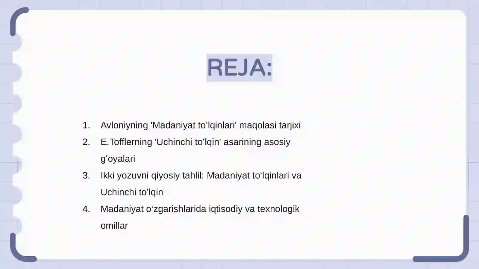 Madaniyat to'lkunlari va Uchinchi to'lkun 2
