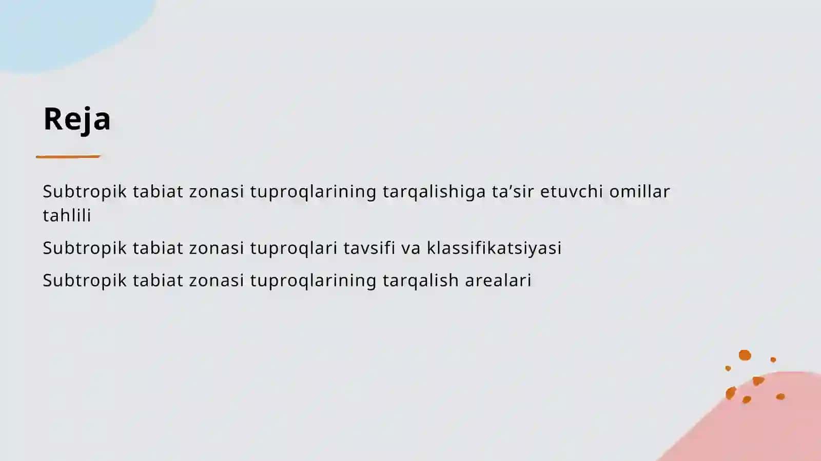 Subtropik mintaqa tuproqlar geografiyasi 2