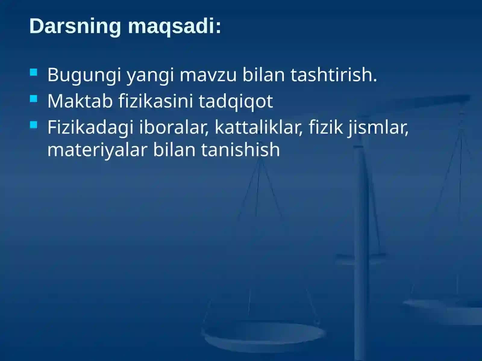 Fizikda ishlatiladigan ayrimatamalar Kuzatish va Tajribalar 2