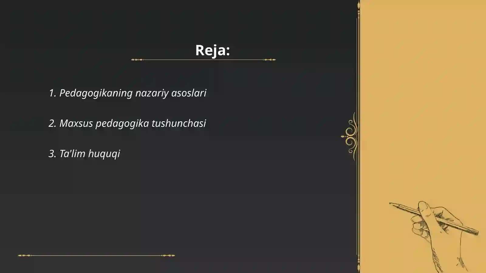 Maxsus pedogogikaning meyoriy huquqiy asoslari 2