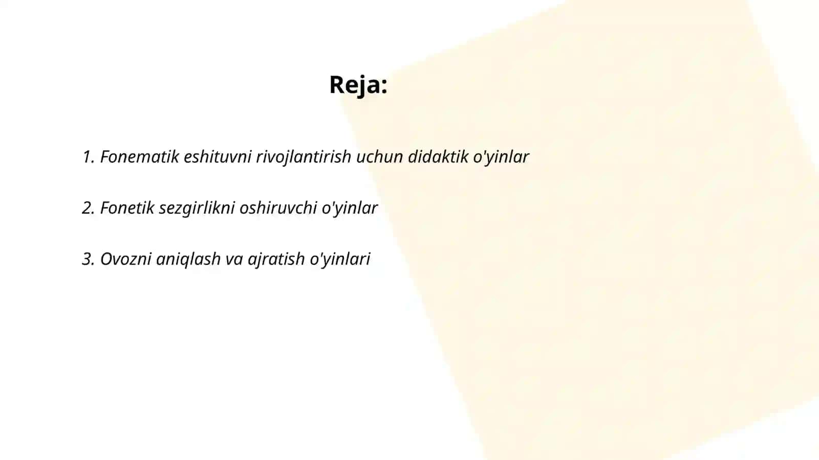 Fonematik eshituv va idrokni rivojlantirish boʻyicha didaktik oʻyinlar 2