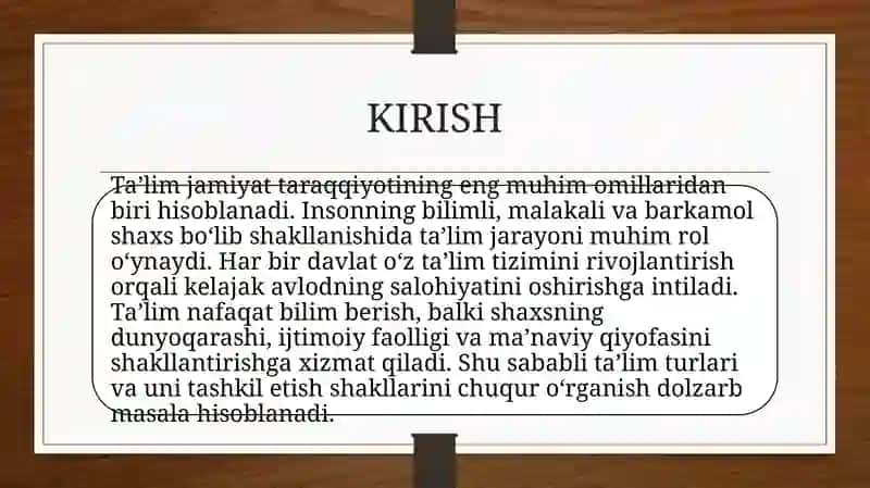 TA’LIM TUSHUNCHASI 2