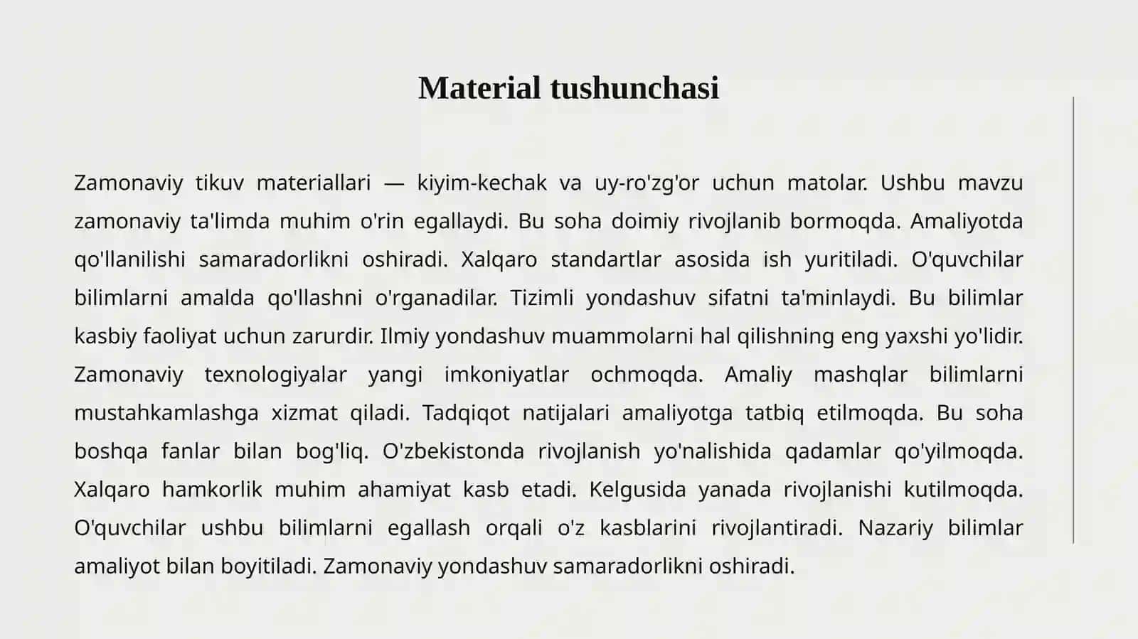 ZAMONAVIY TIKUV MATERIALLARI 2