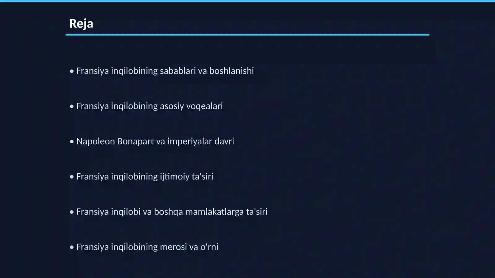 Fransiya inqilob va imperiyalar davri 2