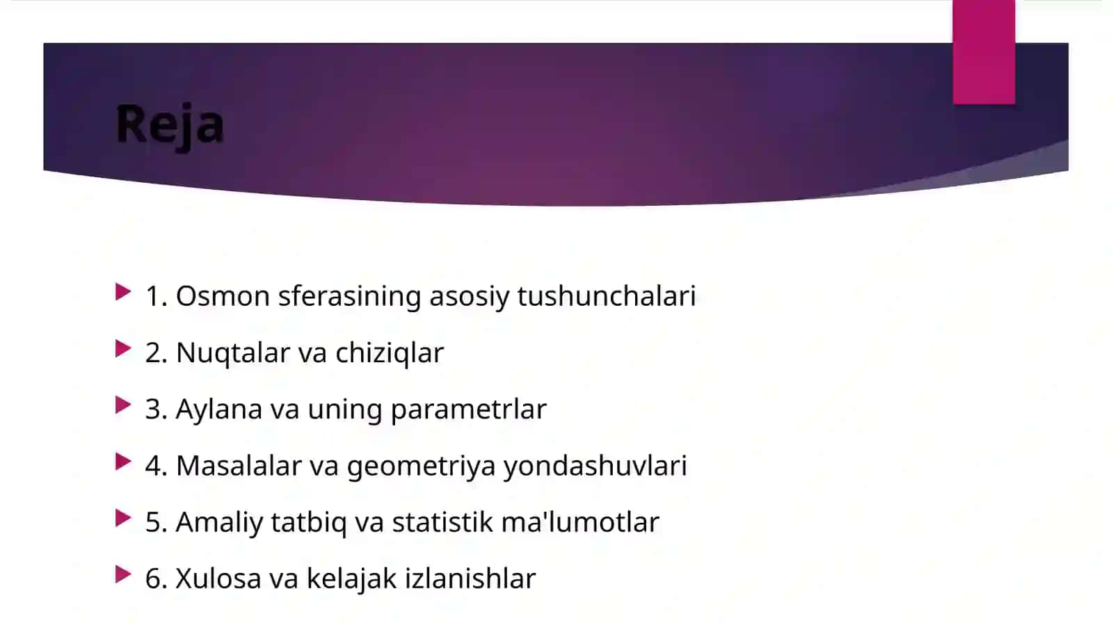 Osmon sferasining asosiy tushunchalari 2