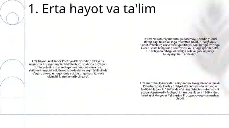 Aleksandr Porfiryevich Borodin Hayoti Va Ijodi 2