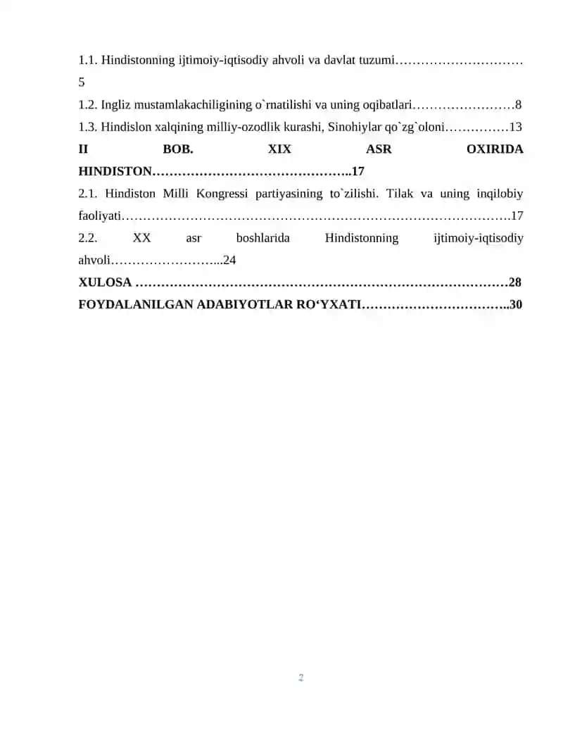 Hindistonda Angliya hukmronligining o’rnatilishi 2