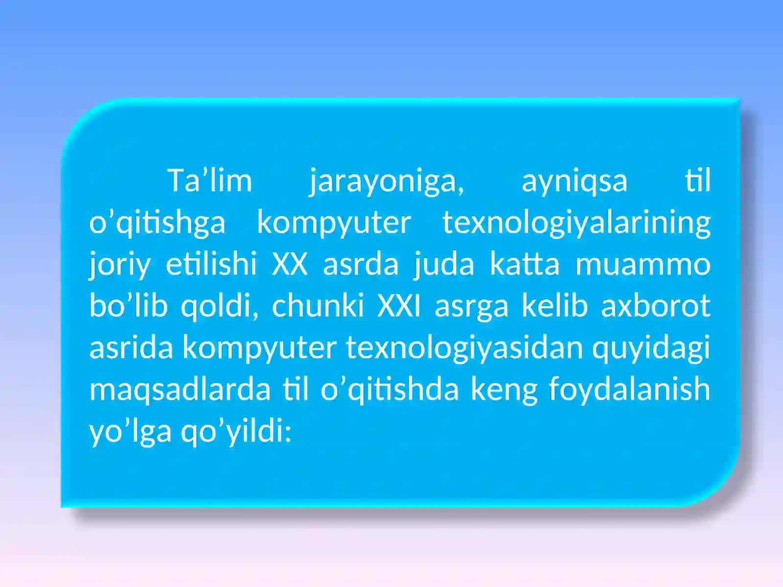 Kompyuter tahlili va ingliz tilidagi gaplarnino’zbek tiliga tarjima qilish algoritmi 2
