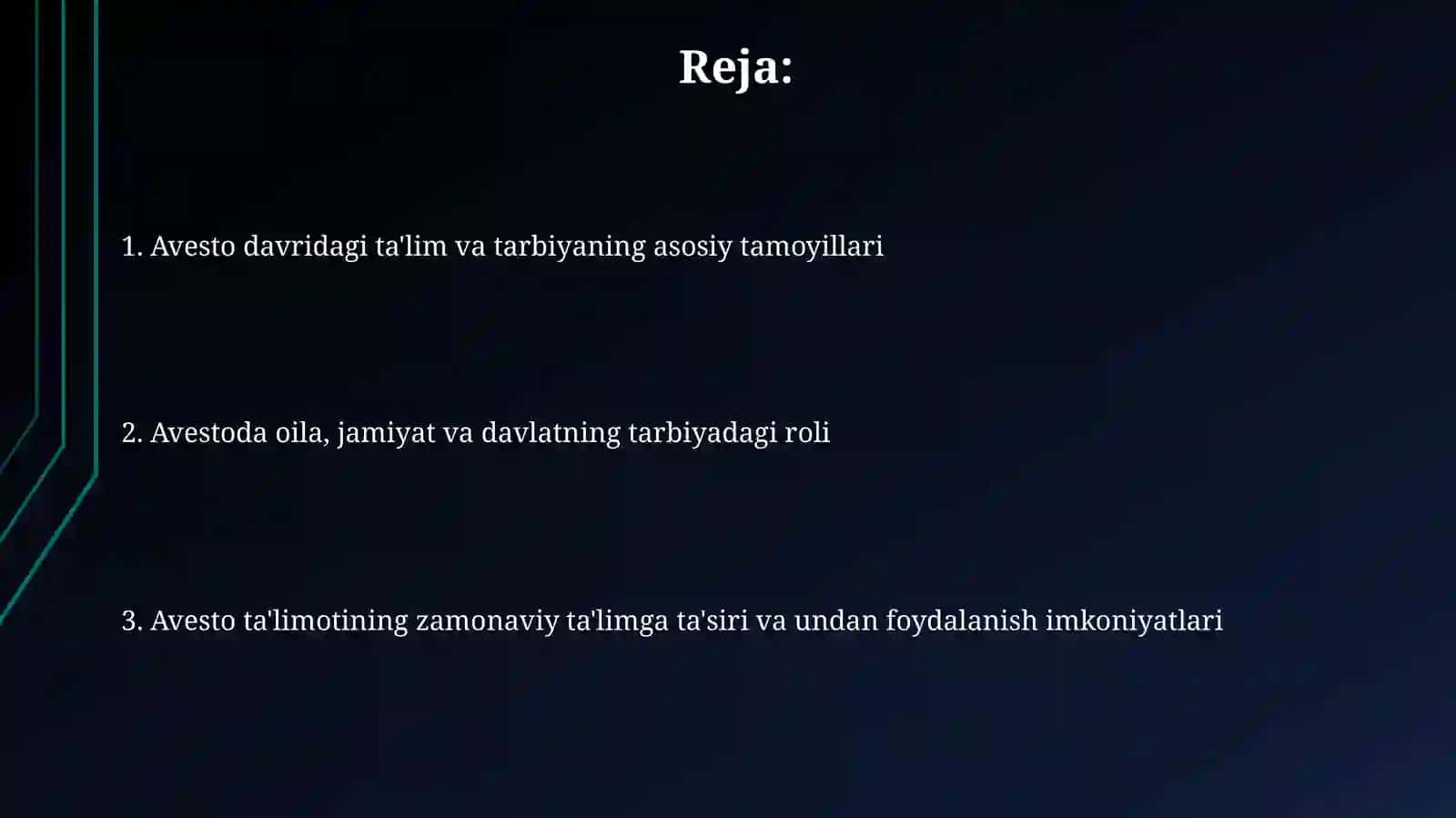 Avesto Davri Ta'lim va Tarbiya 2